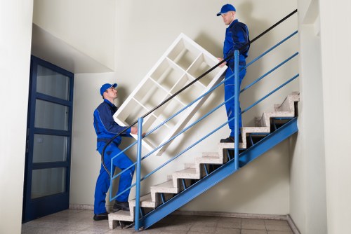 Professional office relocation team preparing for a move in Richmond