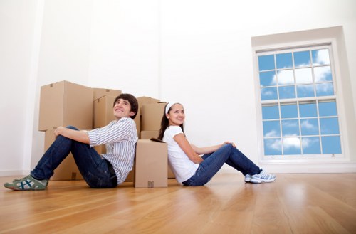 Professional movers handling bulky furniture in Richmond
